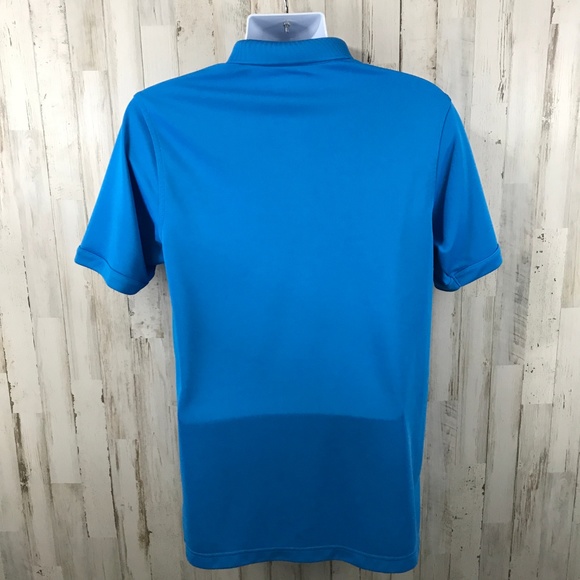 Callaway Mens Polo Golf Shirt M Blue opti-dri Short Sleeve Q14 - Picture 3 of 4